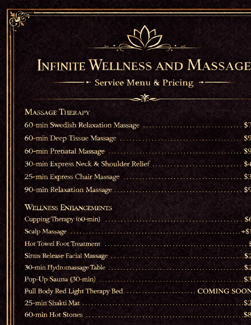 Infinite Wellness & Massage 323 East Lane St. Shelbyville TN 37160, massage spa in Shelbyville, TN, photo 2 of 10